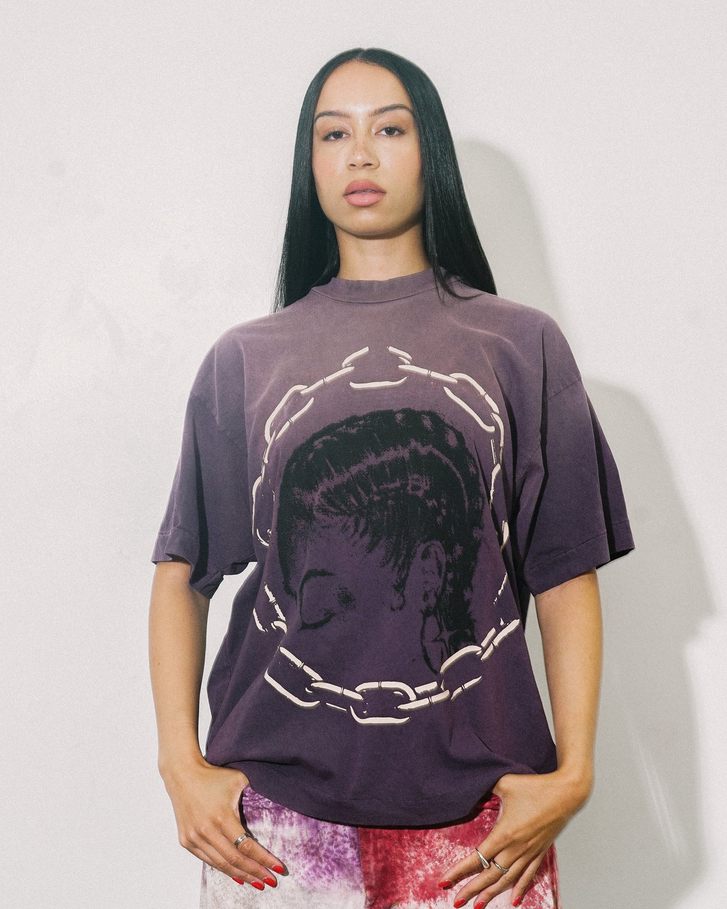 Mauve Chainlink Tee